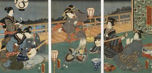 妓女娱乐 作者 歌川国贞